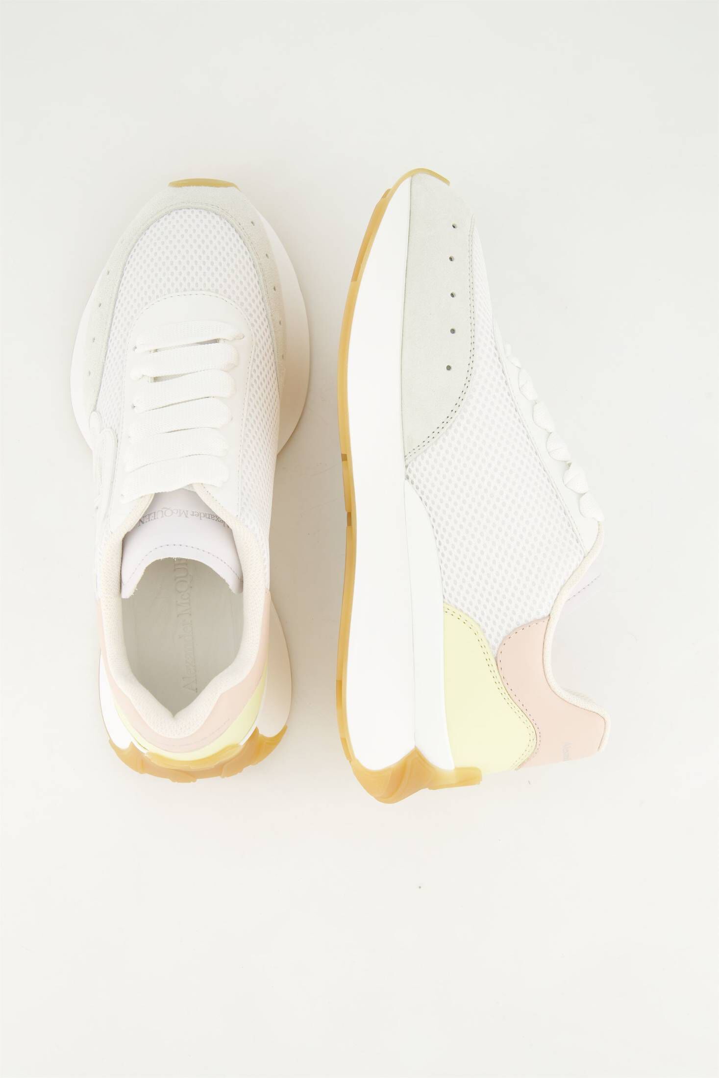 Alexander McQueen| Damen Sneaker SPRINT RUNNER im Materialmix mit Leder