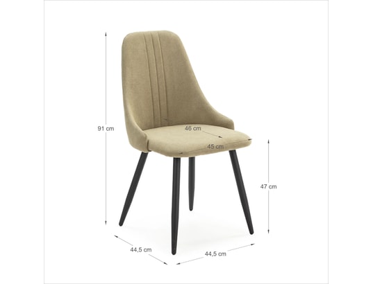 CONCEPT1 - Chaise Lot de 4 C. Mani vert