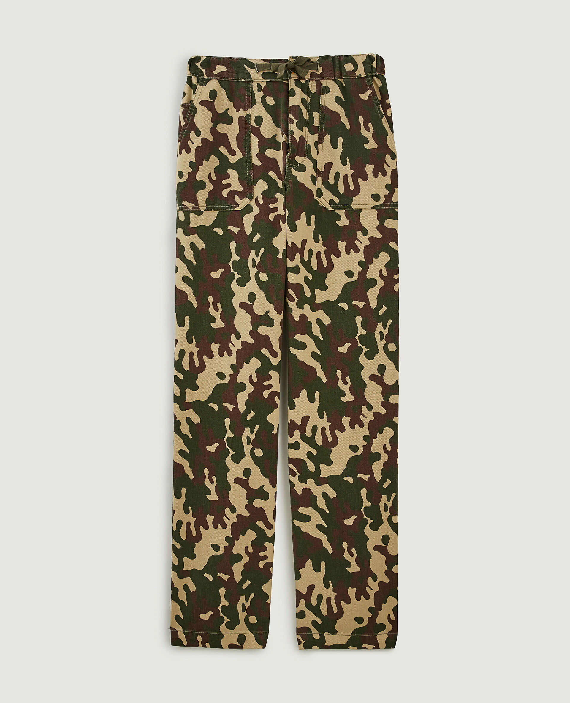 Pantalon cargo droit - Camel
