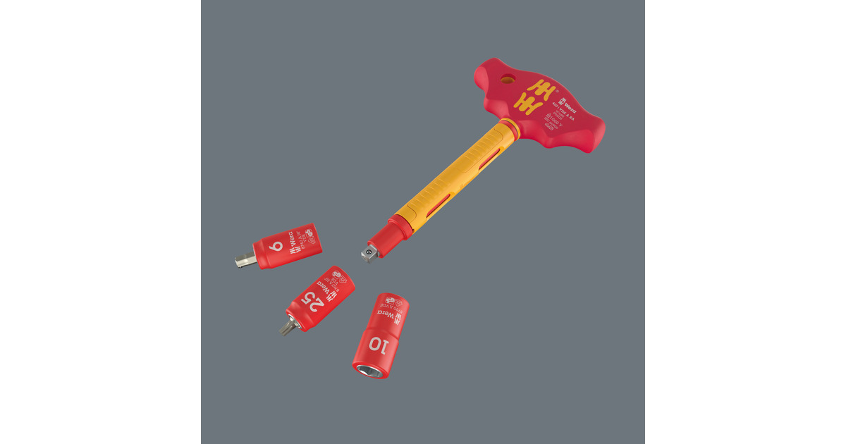 WeraKraftform Kompakt VDE 24 allround set 1 schroevendraaier  (Geel/rood, 25-delig)