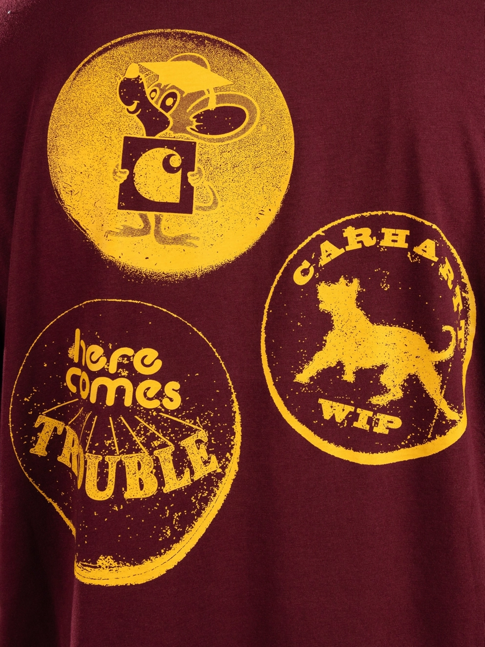 Carhartt WIP Pins T-Shirt malbec/orange stone