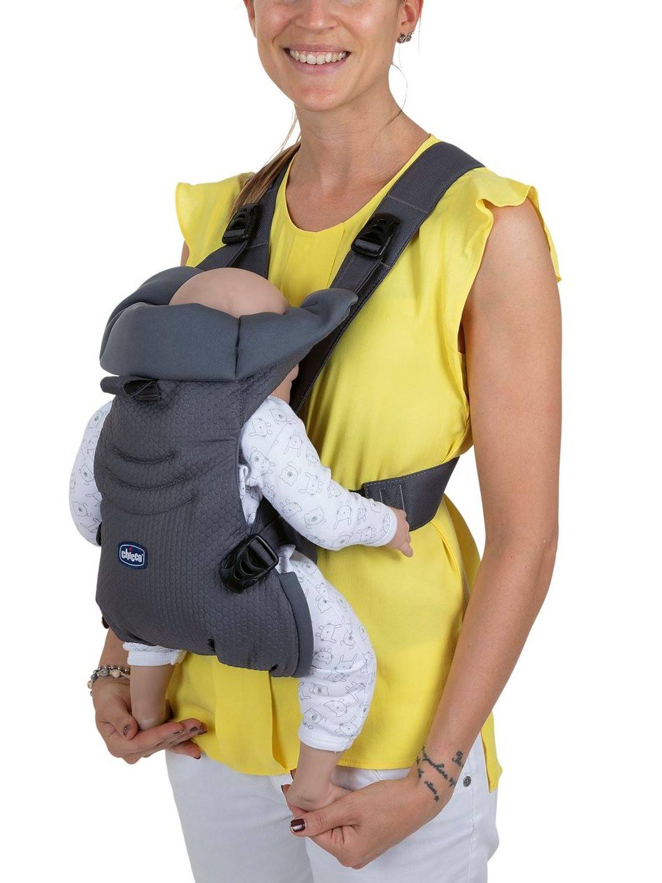 Porta-bebê ergonômico Chicco Easyfit, cinza