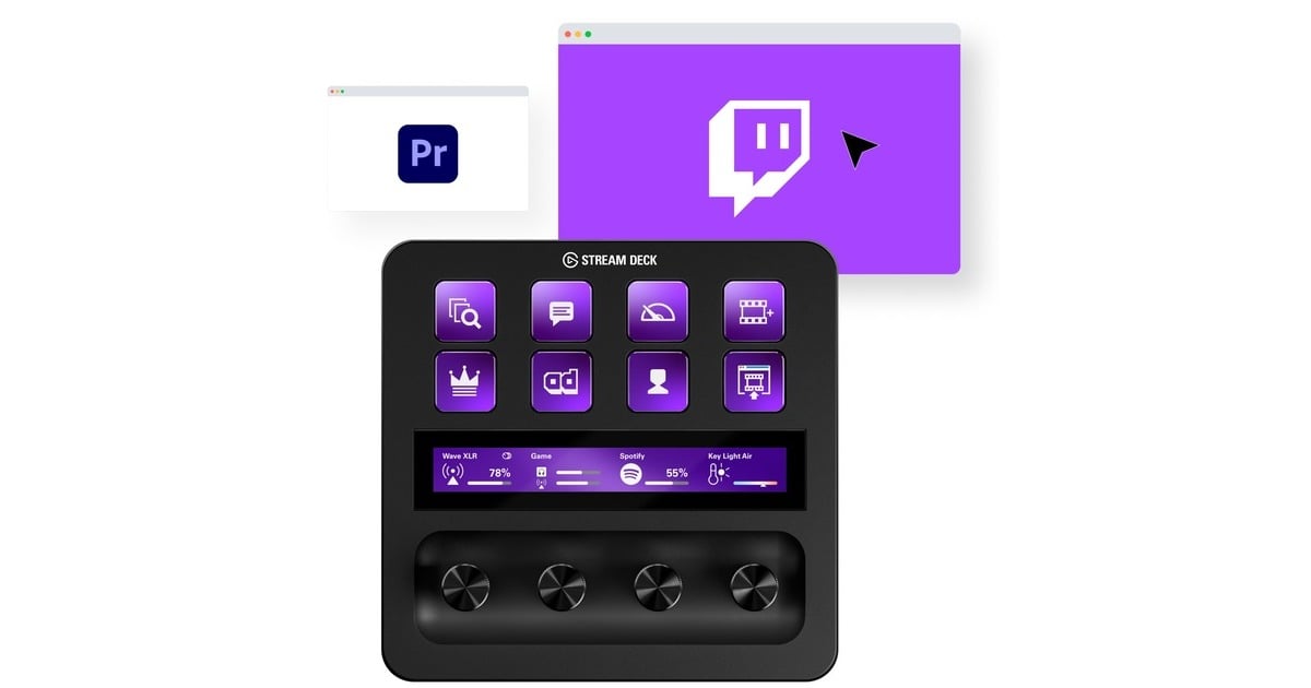 ElgatoStream Deck + keypad  (Zwart)