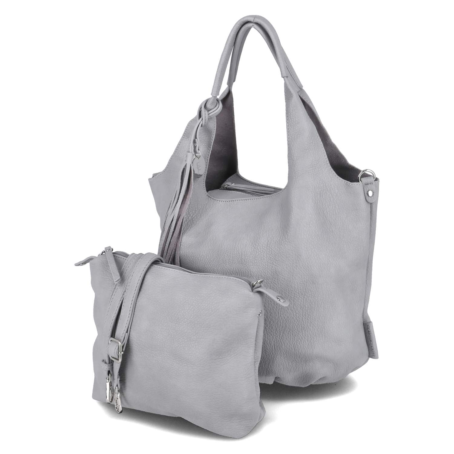 Fräulein Frida Bucket Bag - lightgrey