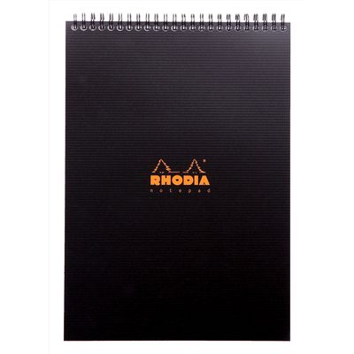 Bloc-Notes Rhodia 19920C A4 – Papier Clairefontaine 90 g/m² - Quadrillage 5x5 - 80 Feuilles Détachables