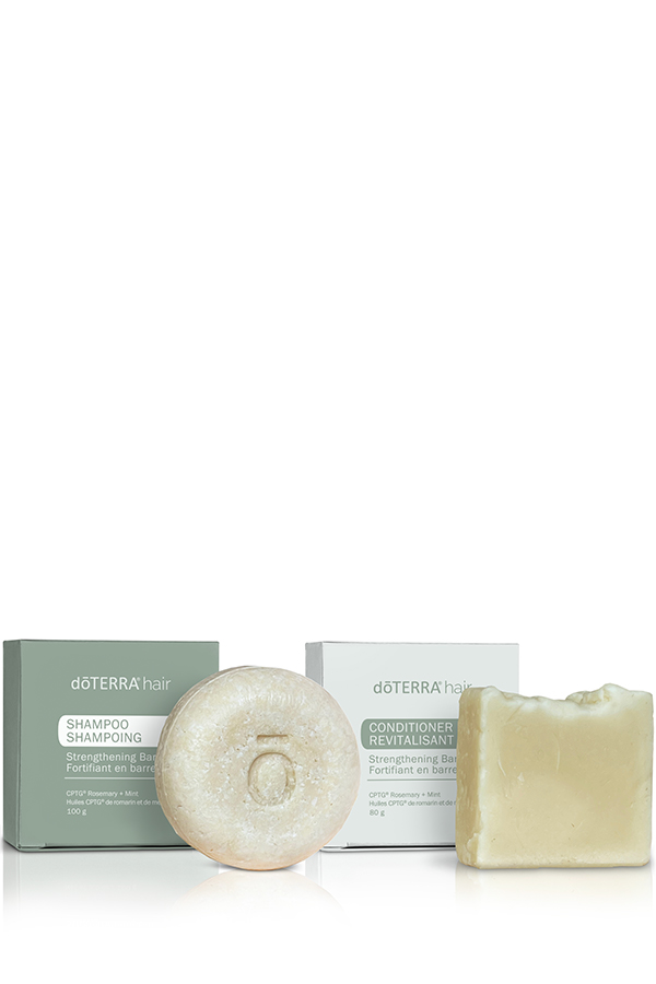 Duo de shampoing et de revitalisant en barre dōTERRA hair®
