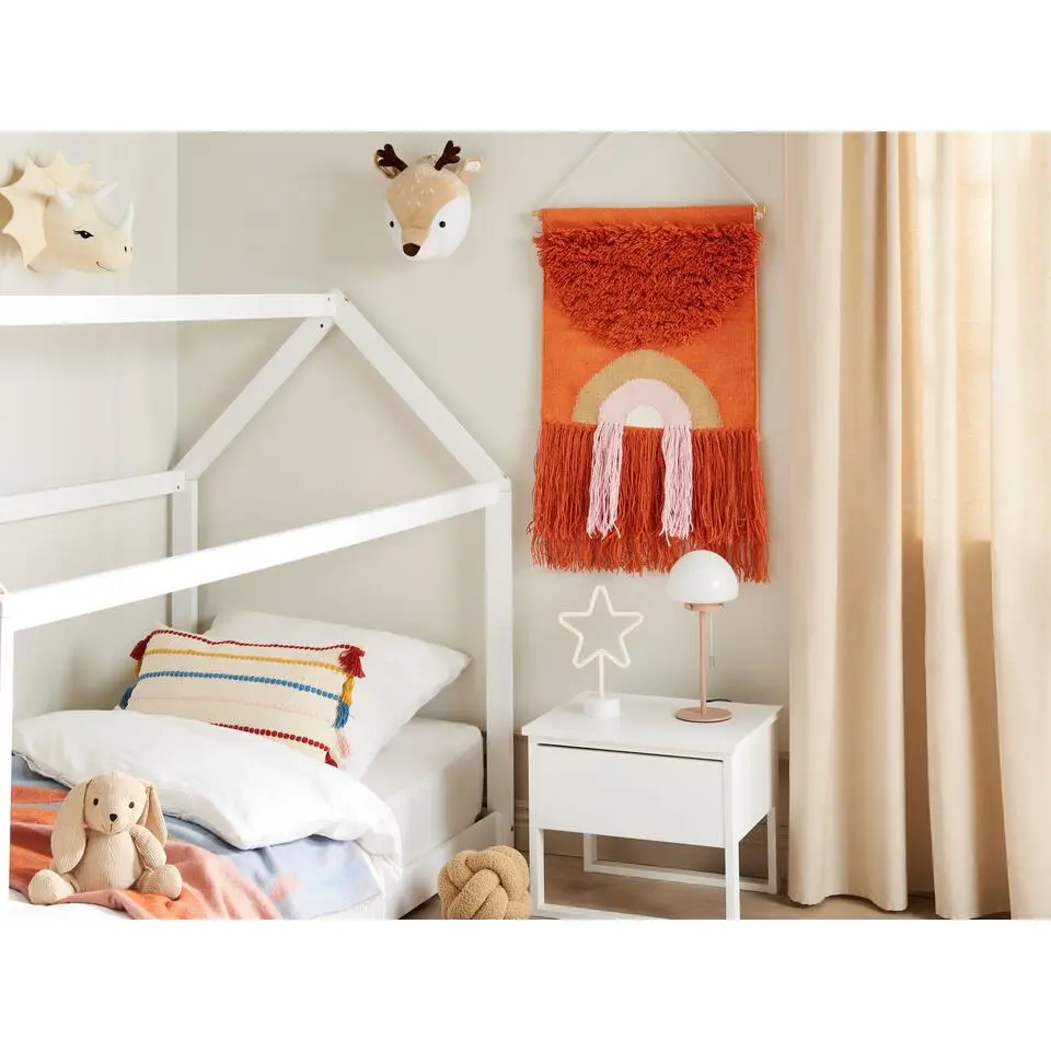 KAMALIA - Wanddecoratie - Oranje - Katoen