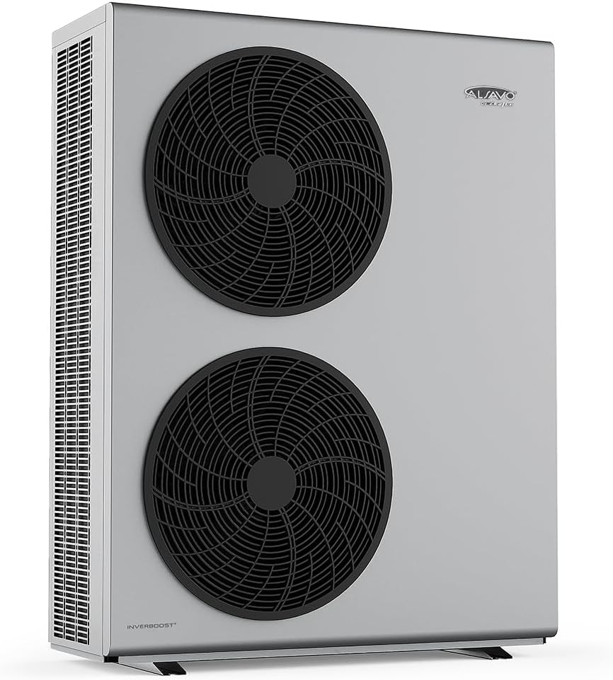 Monoblock Luft Wärmepumpe INVERBOOST HEAT R290 16 kW, Dreiphasig mit Doppellüfter, A+++ Energieeffizienz für Warmwasser und Heizung, BAFA-förderfähig