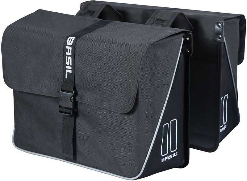Basil Forte Dubbele Fietstas - Zwart - 35 Liter