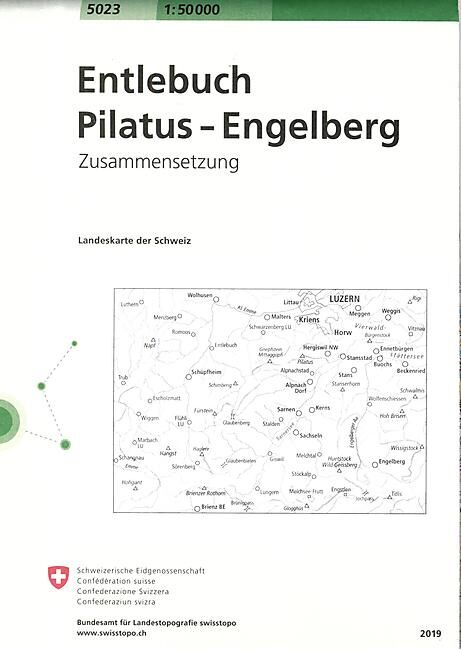 BUNDESAMT - 5023 ENTLEBUCH ECHELLE 1 50 000
