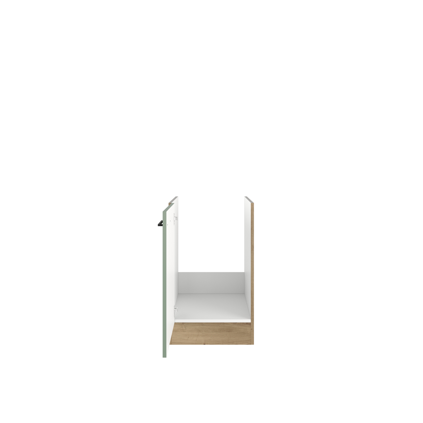 Spülenunterschrank CARA - schilfgrün - Artisan Eiche - 50 cm