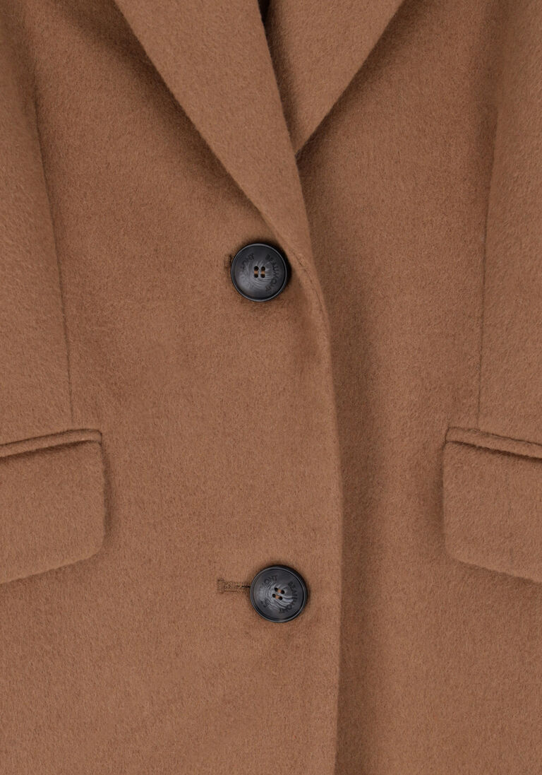 BEAUMONT camel beaumont mantel long blazer coat