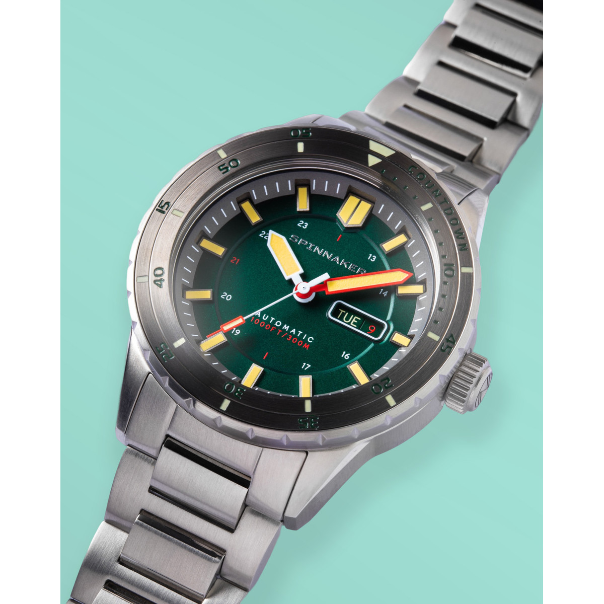 Montre Spinnaker Hass homme automatique bracelet acier