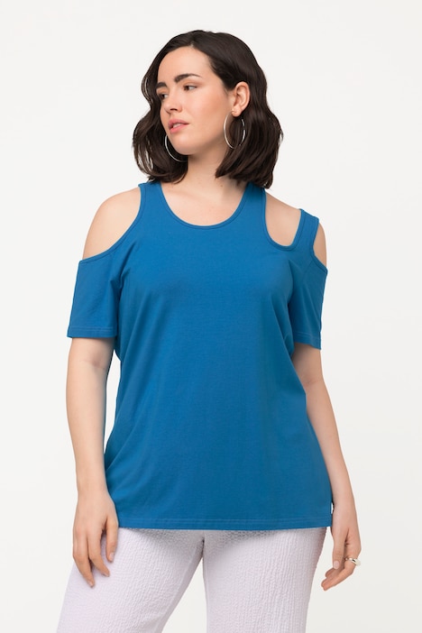 T-Shirt, Cut-Outs, Rundhalsausschnitt, Halbarm