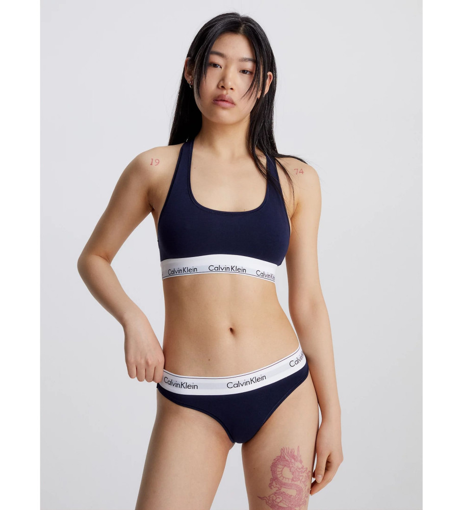 Conjunto Calvin Klein Modern Bra e Tanga Azul Marinho