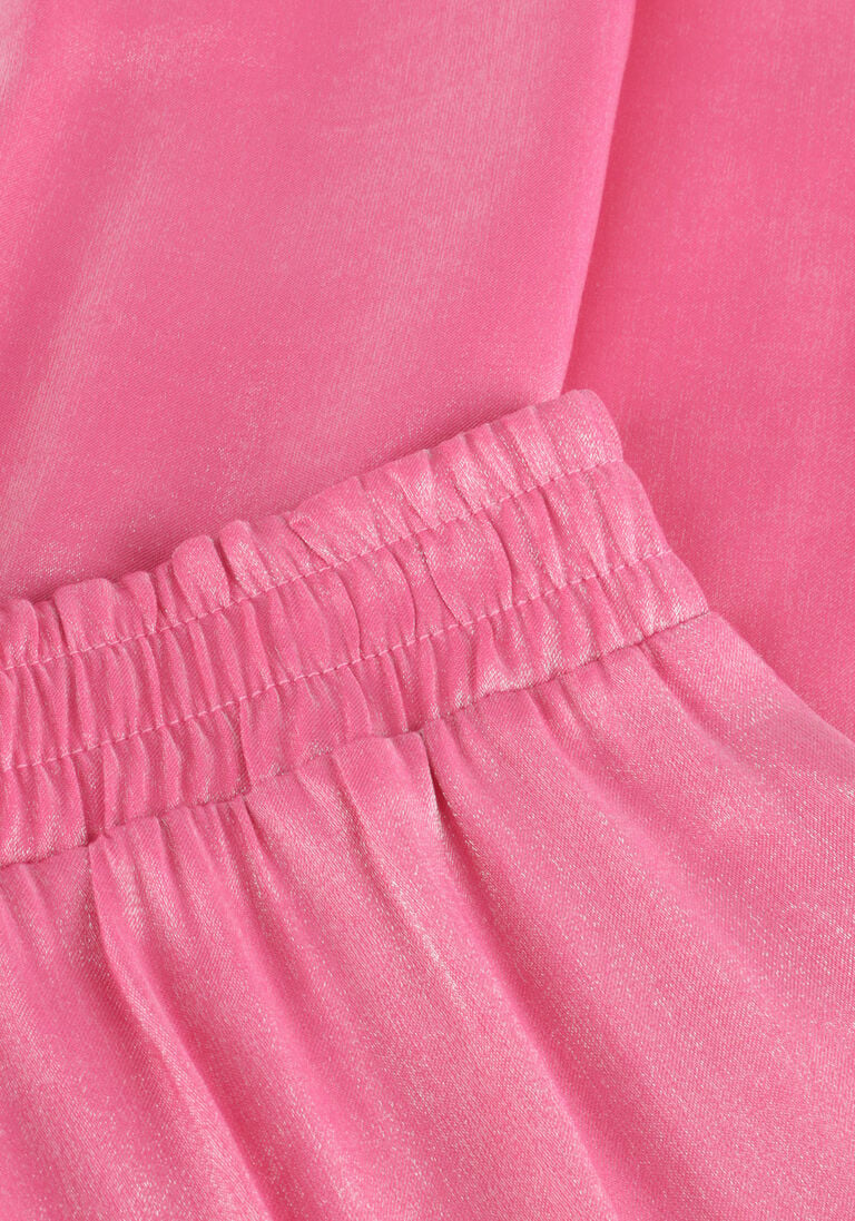 roze alix the label pantalon ladies woven shine wide leg pants