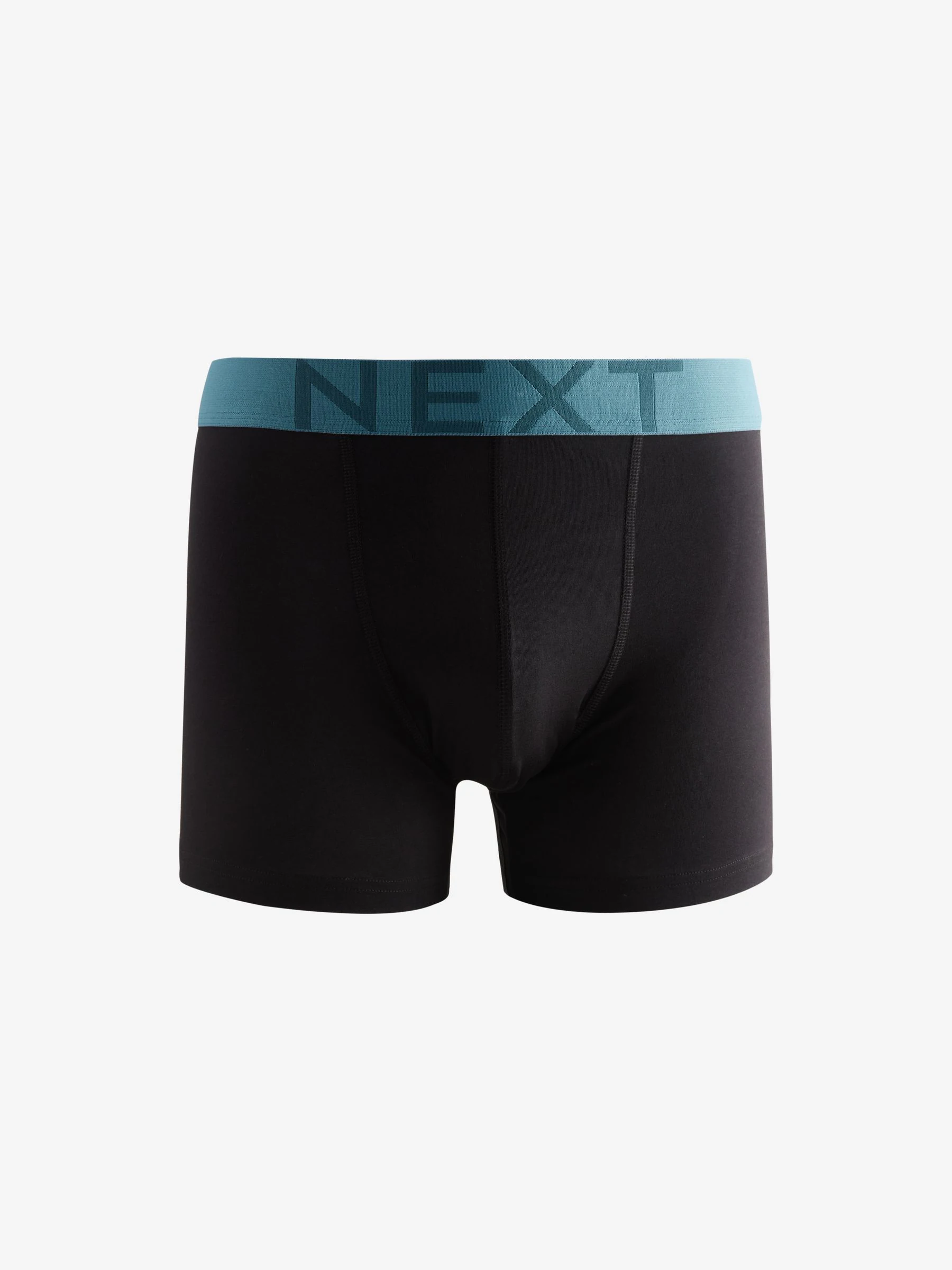 Zwart met felgekleurde tailleband - Verpakking van 5 trunks boxer
