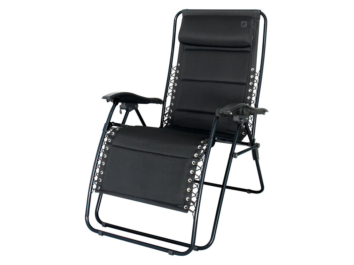 Eurotrail Tarente 3D mesh relaxstoel - Black
