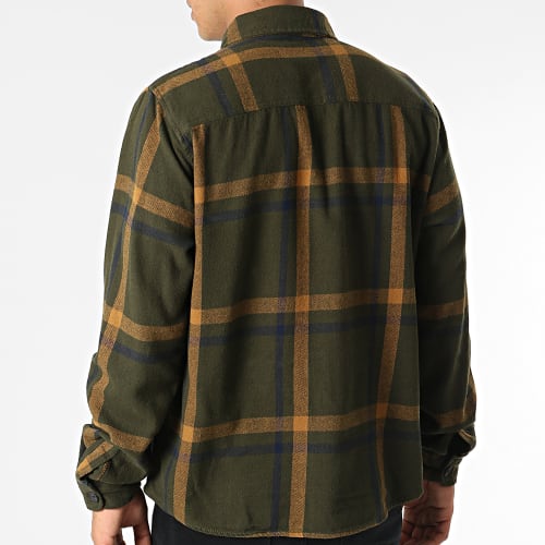 Chemise Manches Longues A Carreaux 20714963 Vert Kaki