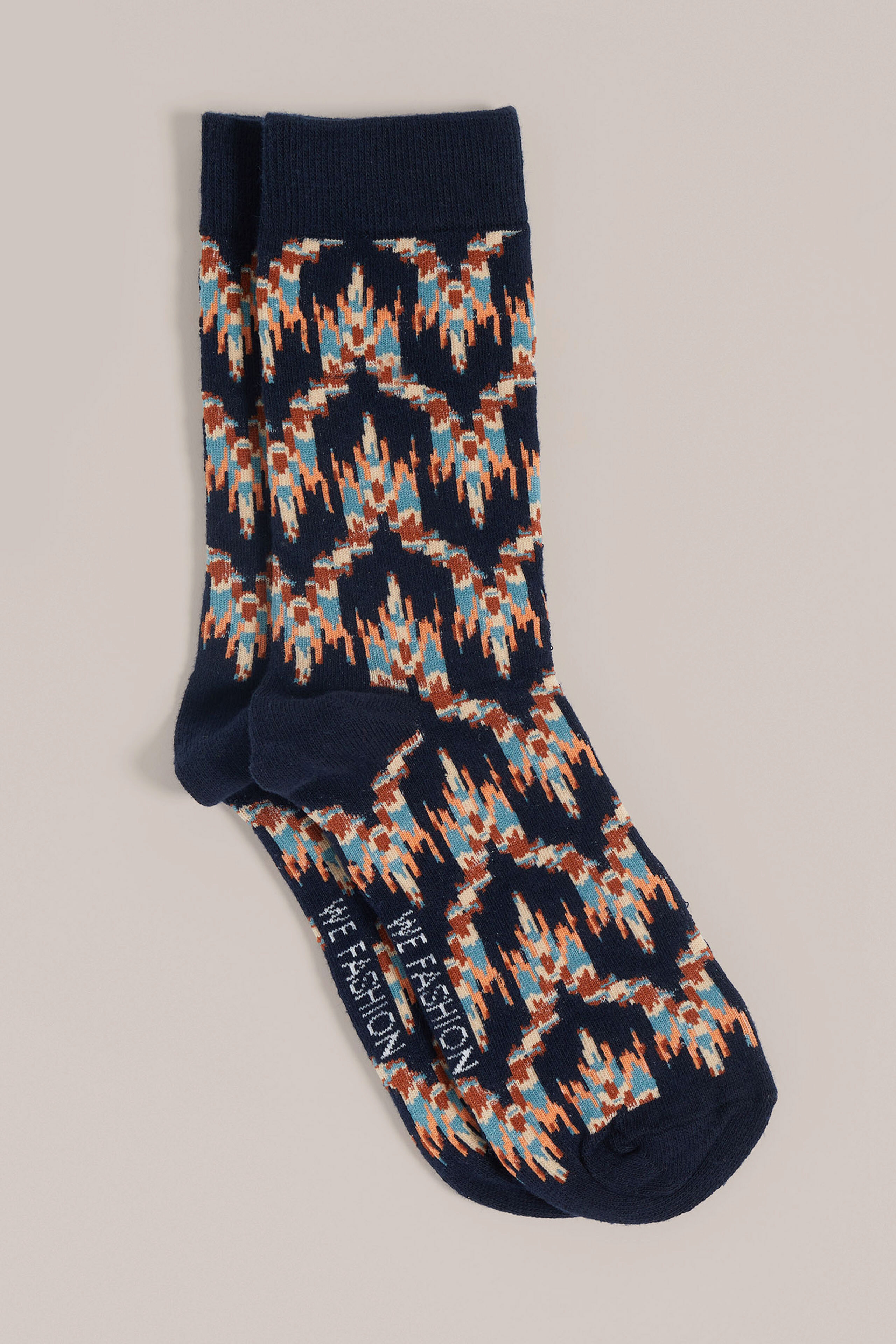 sokken met dessin WE Fashion Donkerblauw