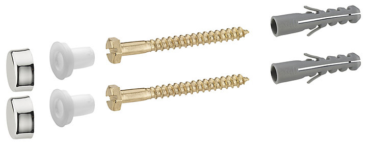 Fixation bois laiton pour WC 6 x 60 mm