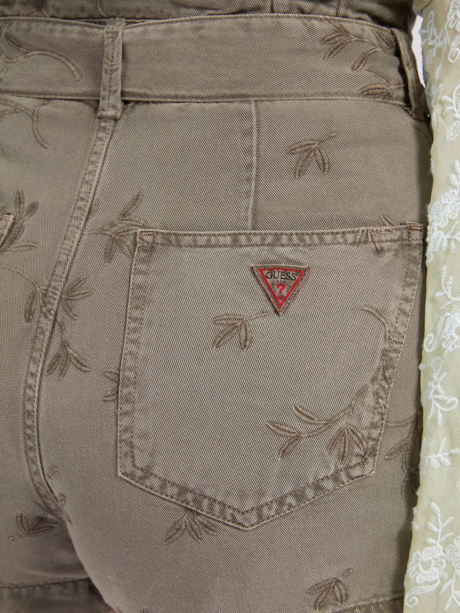 Guess Janna Korte Broek Dames Groen