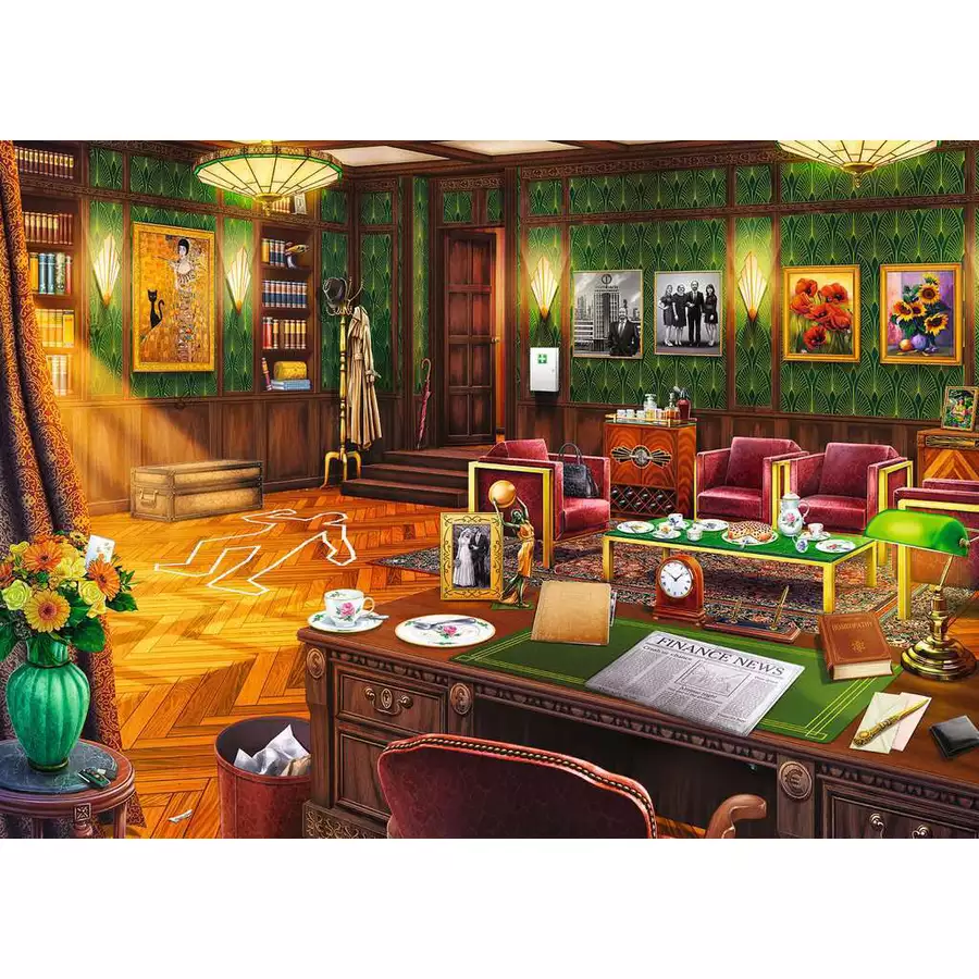 Ravensburger Puzzle X Crime: Ein mörderischer Geburtstag bunt