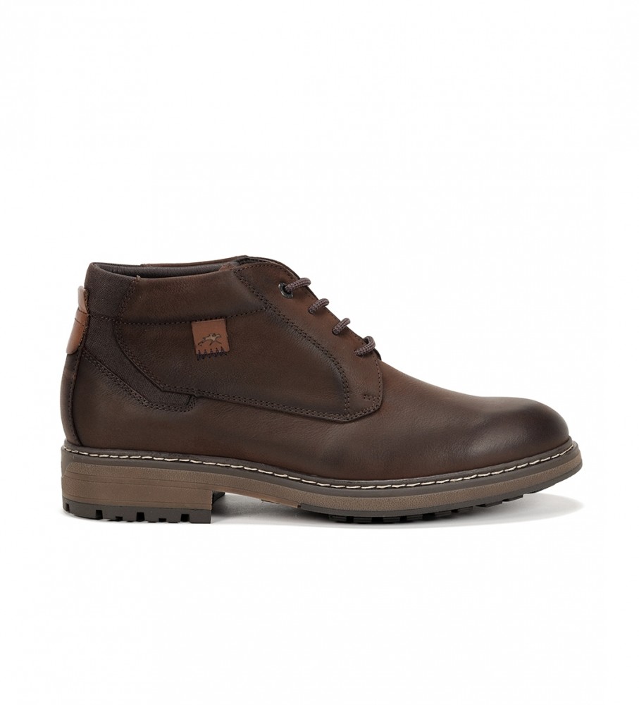 Botas de couro Fluchos F1593 marrom escuro