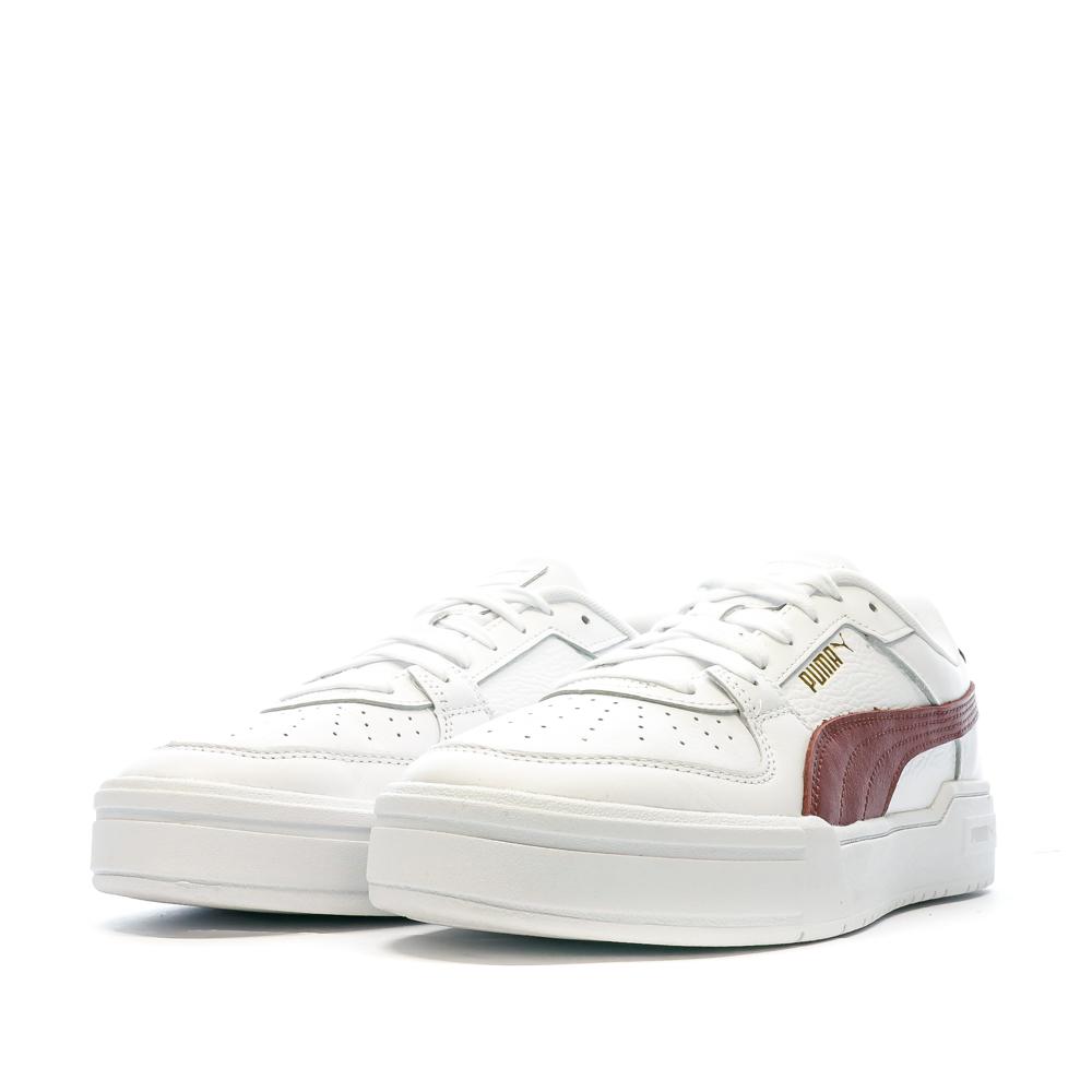 Puma Baskets Blanches/Bordeaux Homme Puma Pro Classic