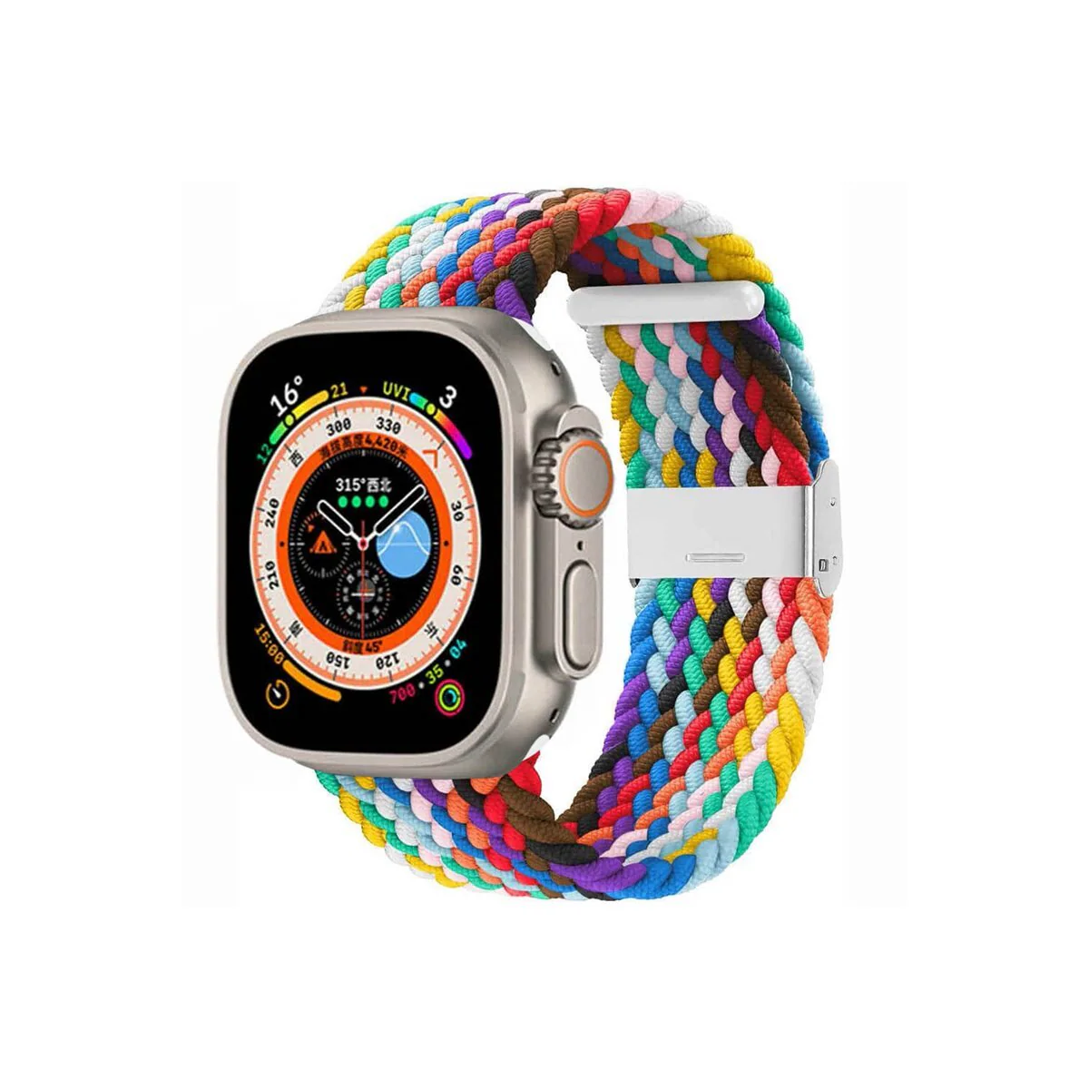 Flettet klokkerem Apple Watch Ultra 2 (49mm) - Pride Edition
