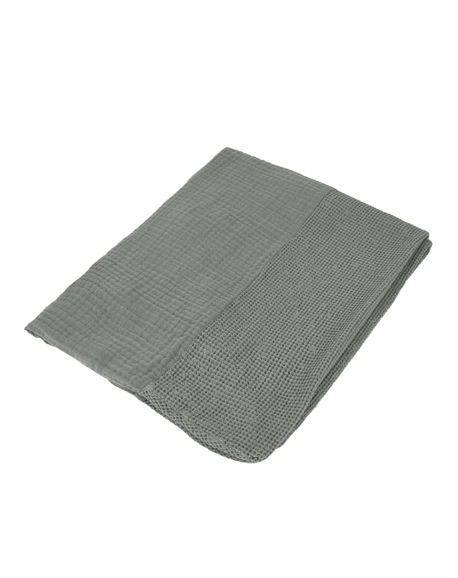 Housse de matelas à langer wabi-sabi en coton lavé | Bleu