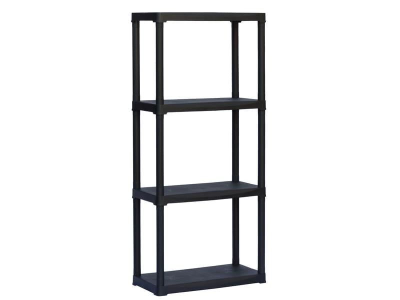 Art Plast Regal T60/4 Polypropylen (PP), Schwarz Gestell