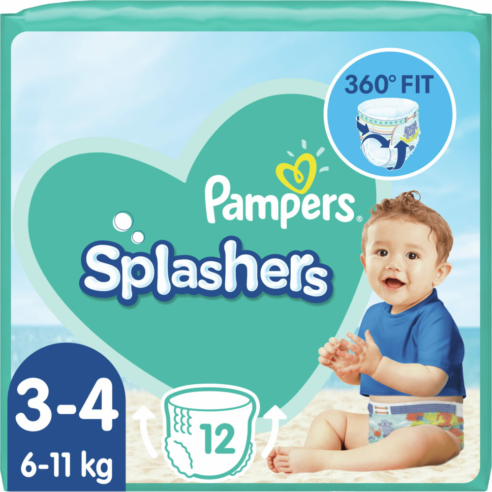 Pampers Splashers Zwemluiers Maat 3-4 (6-11 kg)12 stuks