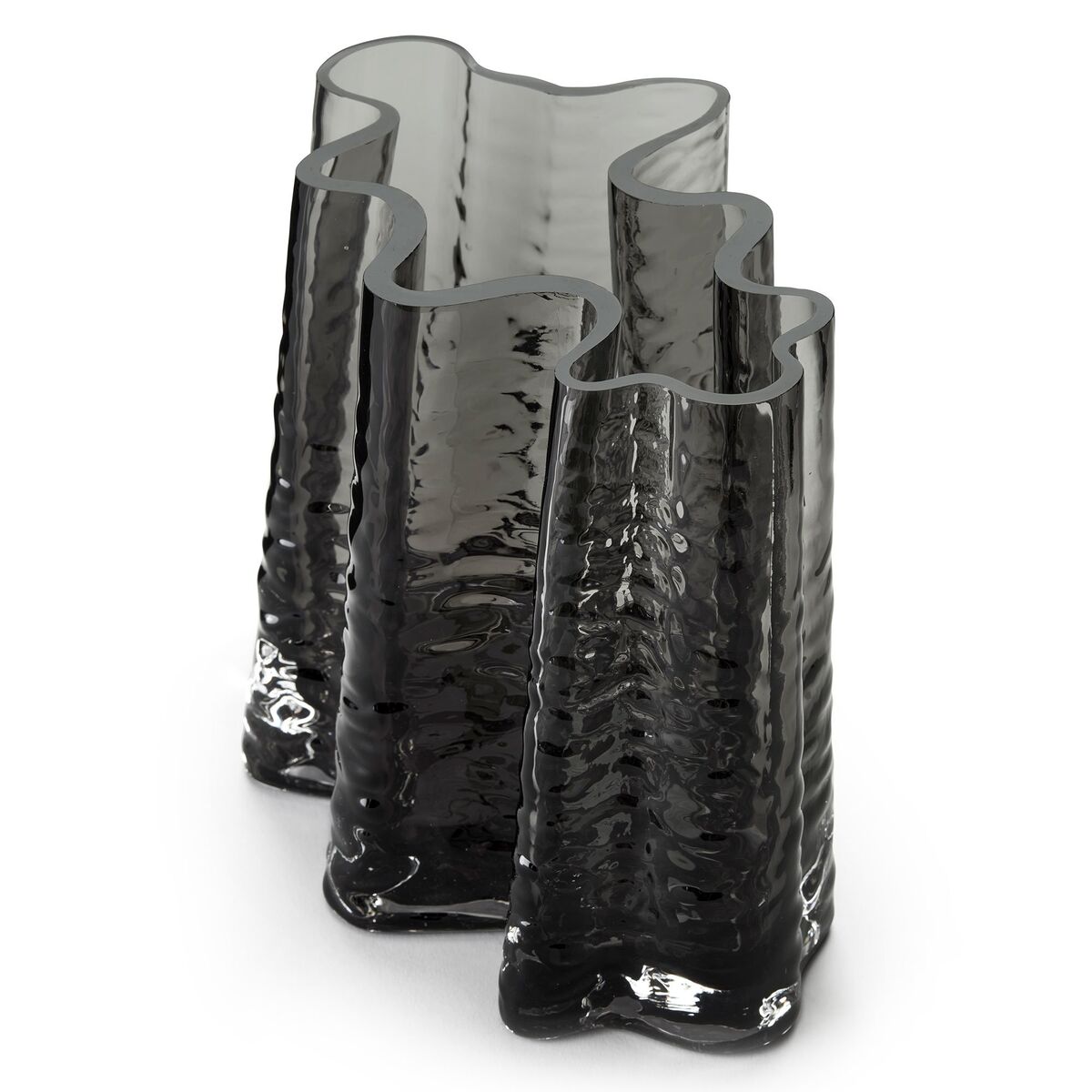 Gry Wide vase, 19 cm, smoke