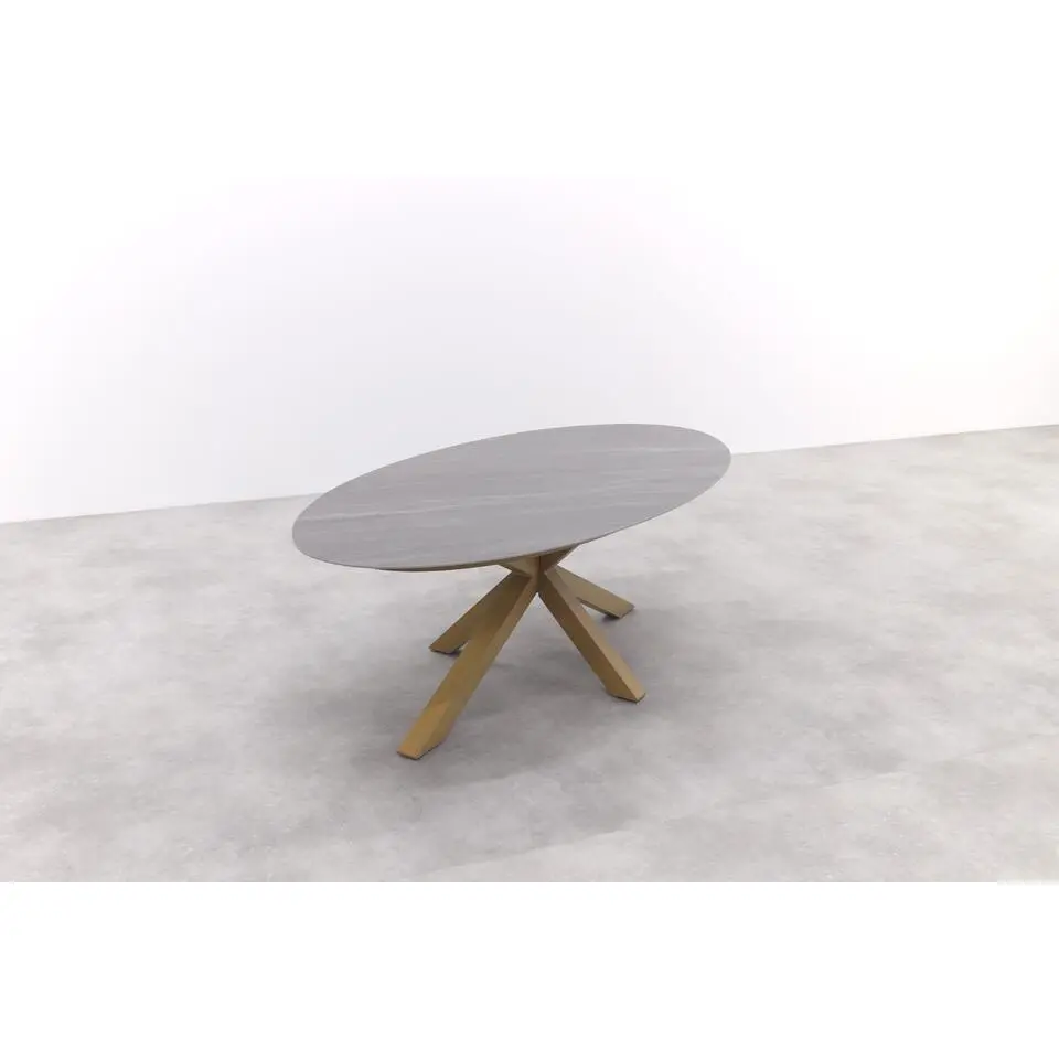 Scotland tafel - 230x115 cm - light teaklook - Centostone Napoli sand