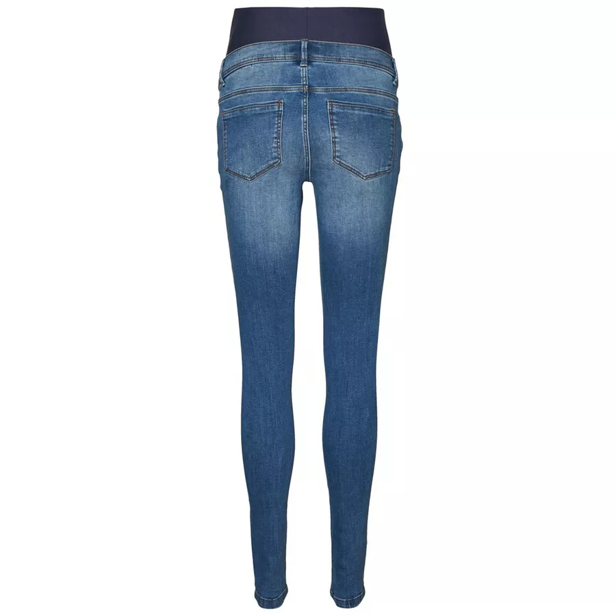 mama;licious Umstandsjeans MLMILA Medium Blue Denim