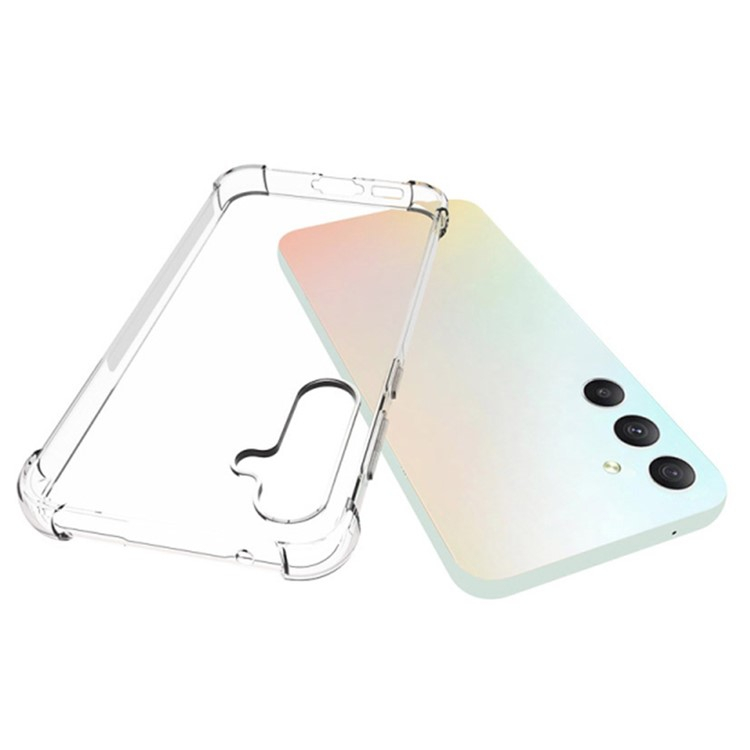 Samsung Galaxy S23 FE Gummi Hülle Case Slim Design mit Air Cushion Fallschutz - Transparent