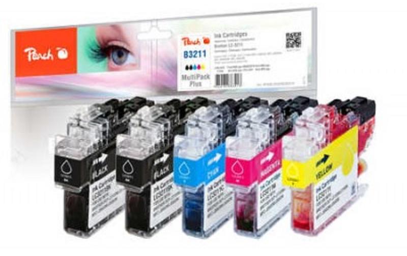 Tinte Brother LC-3211 2x BK, C, M, YDruckerpatronen: 2 x Schwarz, 1 x Cyan, 1x Magenta, 1x Gelb