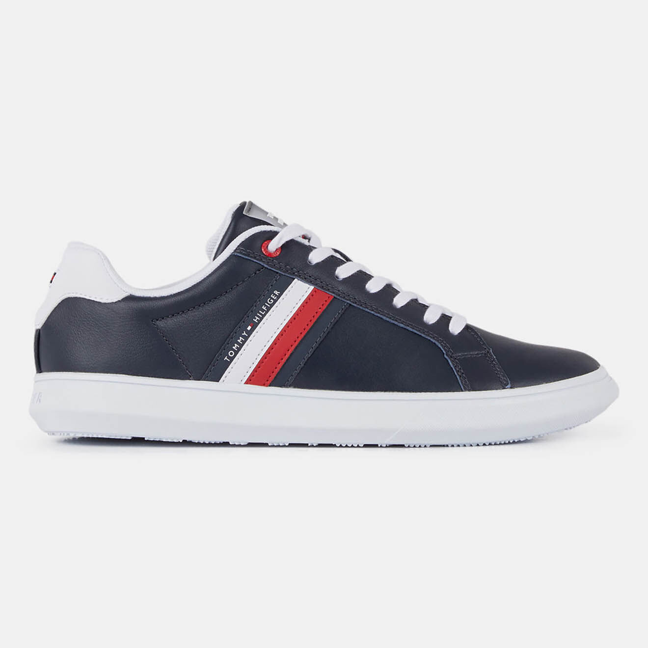 Tommy Hilfiger Baskets en Cuir Essential Cupsole bleu marine