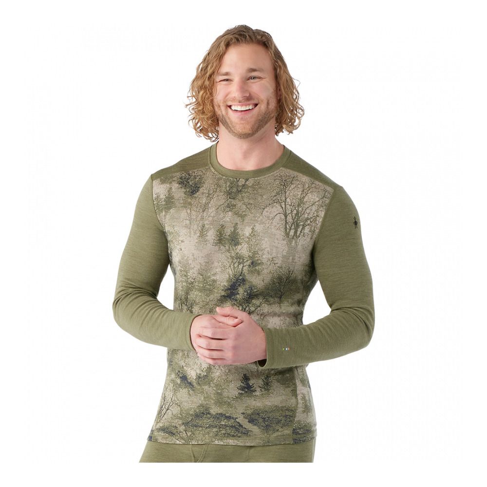 Smartwool CLASSIC THERMAL MERINO - Sous-couche Homme winter moss forest