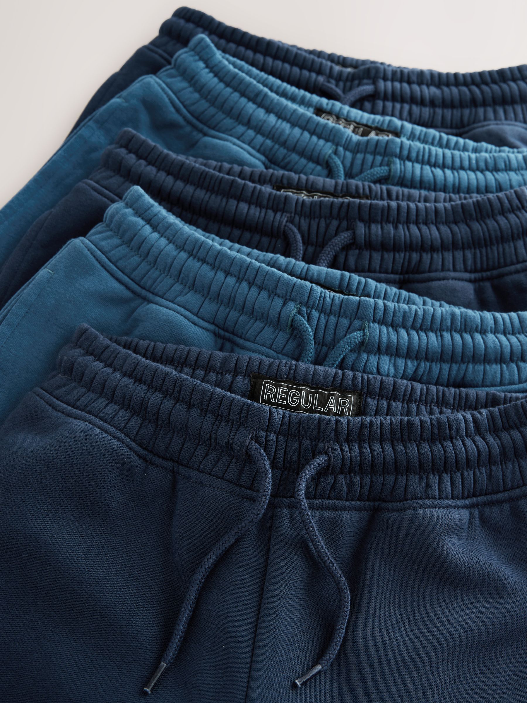 Marineblauw - Basic joggingbroeken, set van 5 (3-16jaar)