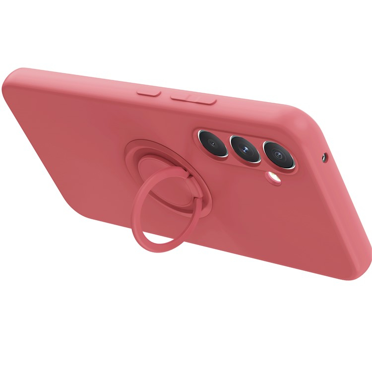Samsung Galaxy S25  Plus Silikon Case Hülle mit Kameraschutz   Kickstand Haltering - Lila (Matt)