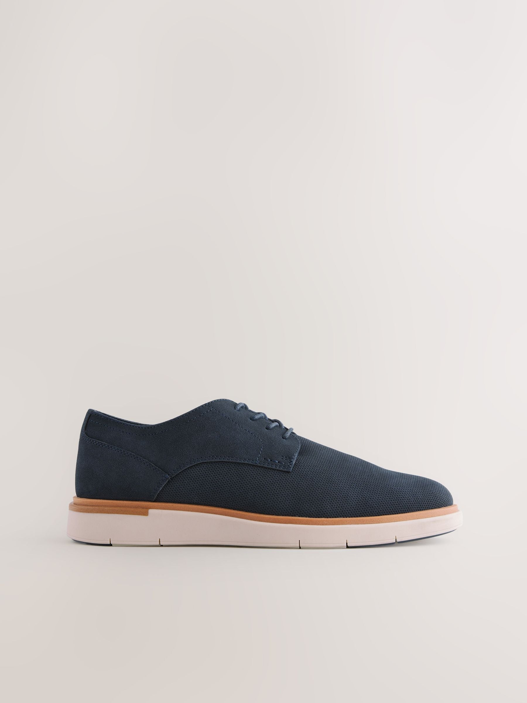 Marineblauw - Sportschoenen met sleehak
