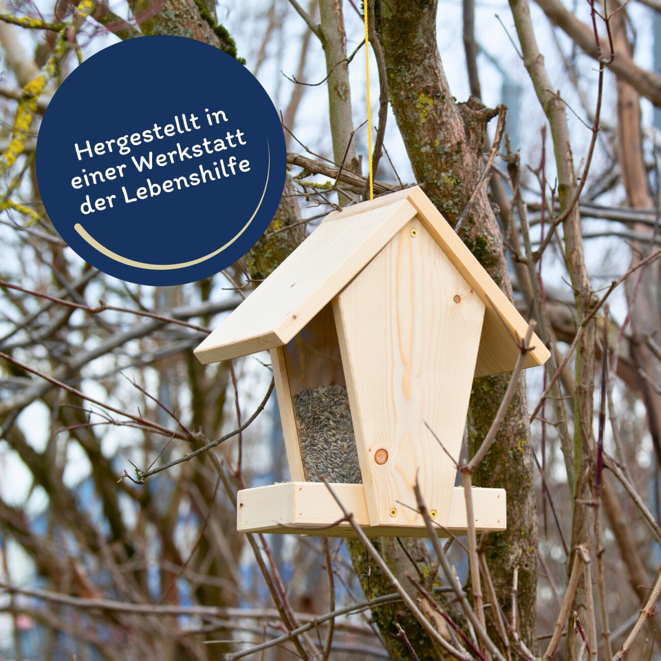 Lyra Pet Vogelhaus Hugos Fly In - Handgefertigt von Lebenshilfe e.V.