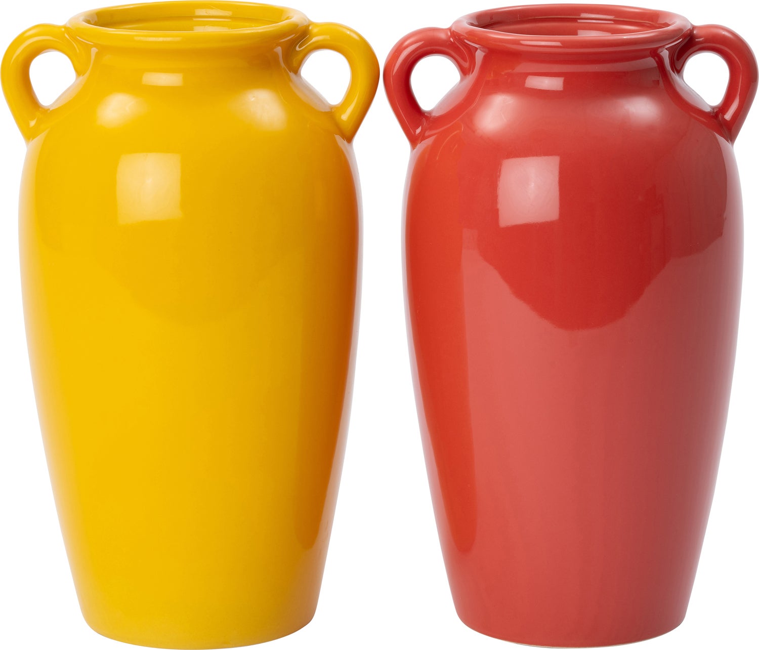 Intratuin vaas Joren rood 18,5 x 17 x 30 cm