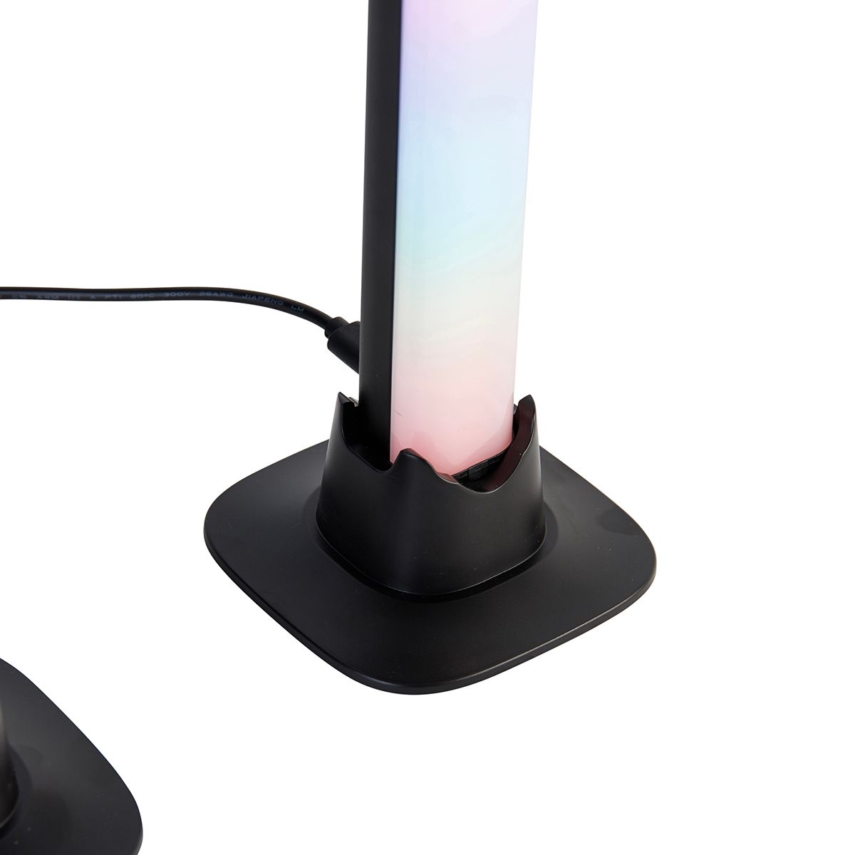 Tafellamp zwart incl. LED met afstandsbediening en RGB - Arnold