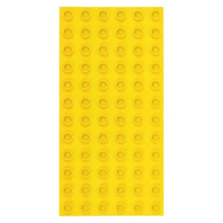 Strictly Briks Big Briks Grundplatten 2 Stück, je ca. 10 x 19 cm, 6 x 12 Noppen, gelb