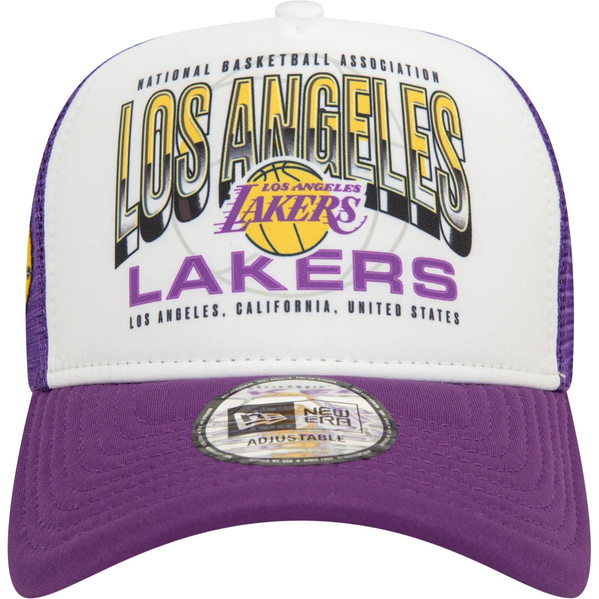 New Era NBA Team Colour Los Angeles Lakers Trucker Snapback Cap