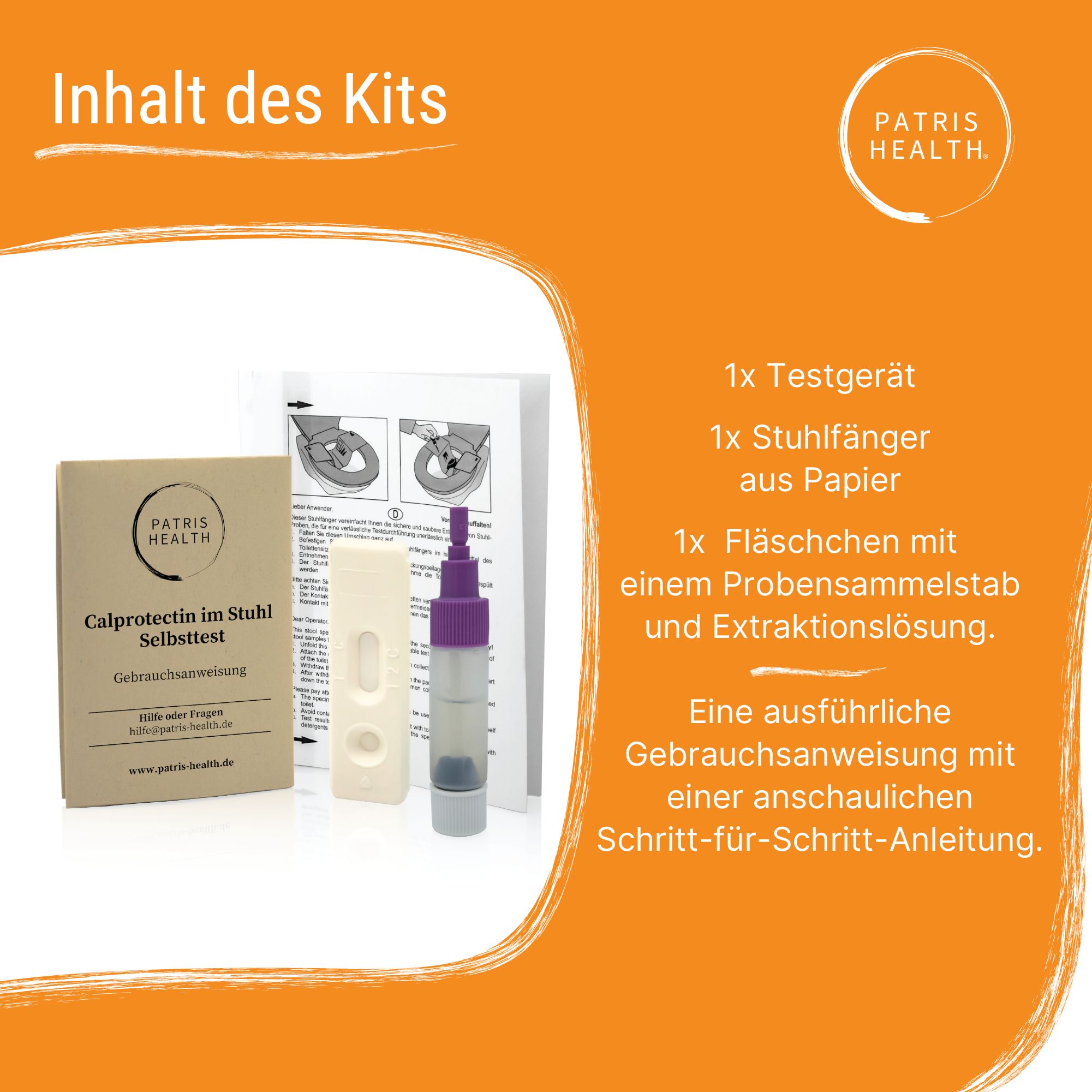 Patris Health® Calprotectin im Stuhl Selbsttest