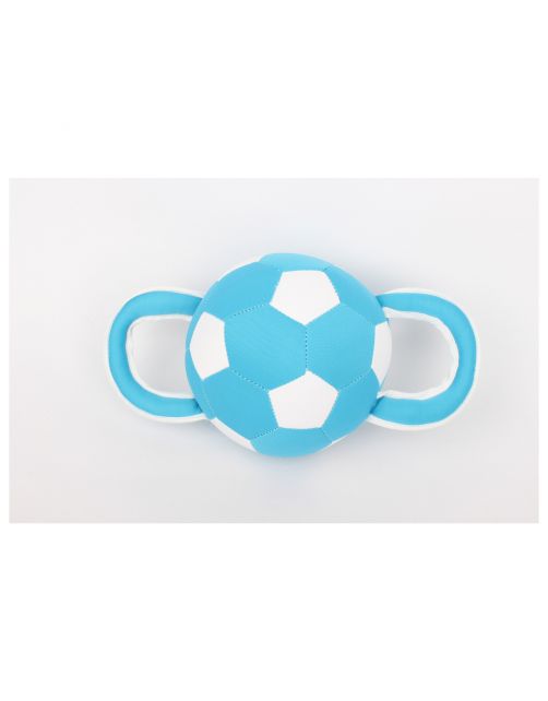 Adori Floating Tug Football - Hondenspeelgoed - 30 cm Blauw Wit